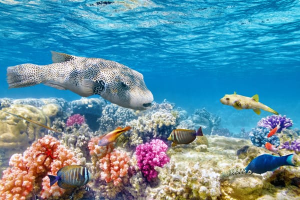 Обои underwater, подводный мир, world, океан, tropical, рыбки, reef, fishes, coral, коралловый риф, ocean