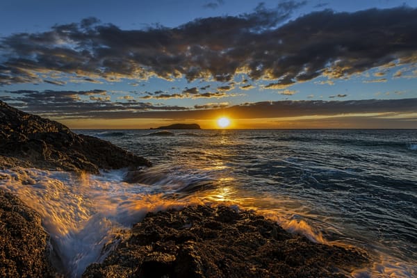 Обои Fingal Head, Pacific Ocean, Тихий океан, Австралия, закат, Новый Южный Уэльс, океан, New South Wales, побережье, облака, Australia