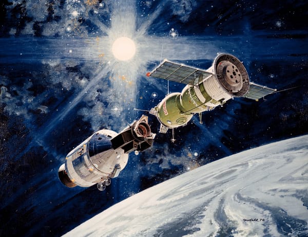 Обои Экспериментальный полёт, Apollo-Soyuz, «рукопожатие в космосе», «Аполлон», «Союз-19», Союз- Аполлон