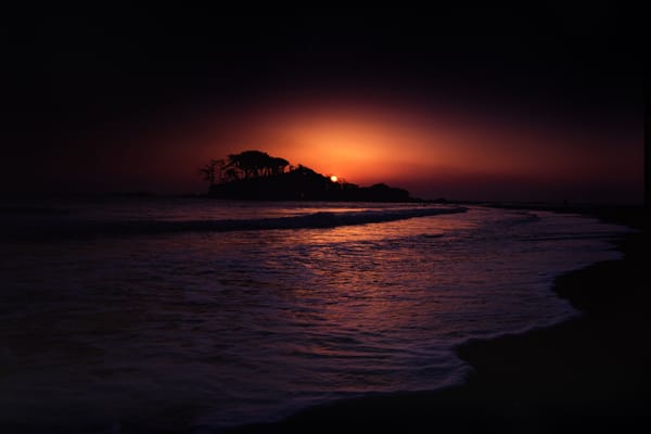Обои Jinha Beach, Deep Sunrise - Ulsan, Korea