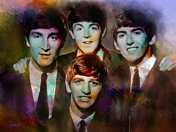 Обои The Beatles, Ринго Старр, Джордж Харрисон, Пол Маккартни, музыка, Джон Леннон