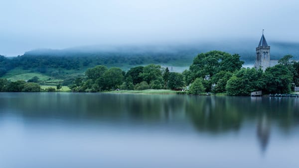 Обои Loch Lomond, Шотландия, Scotland, озеро, озеро Лох-Ломонд, туман