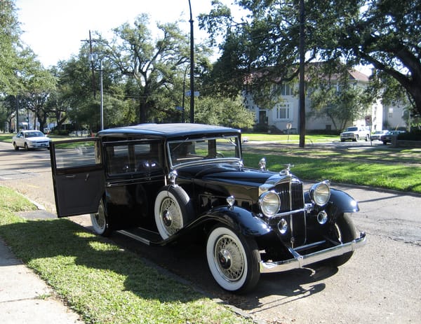 Обои Ретро, Черный, Packard 1, Автомобиль, 1932, Металлик