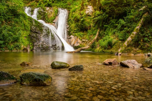 Обои All Saints Waterfalls, Baden-Württemberg, река Лирбах, Шварцвальд, Германия, Водопад Всех Святых, Germany, камни, Black Forest, водопад, каскад, река, Баден-Вюртемберг, Lierbach river