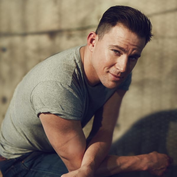Обои Ченнинг Татум, джинсы, футболка, Channing Tatum, взгляд, Norman Jean Roy, размытие, актер