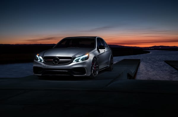 Обои Mercedes-Benz, Mode, AMG S, Matte, Sonic, E63, Carbon, Motorsport, Grey, Car, Sunset