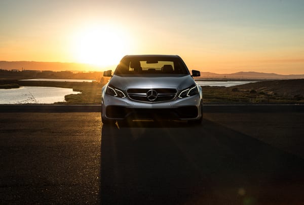 Обои Mercedes-Benz, Matte, E63, AMG S, Front, Mode, Car, Motorsport, Sunset, Carbon, Grey, Sonic