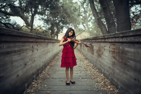 Обои The Violinist, скрипка, девочка