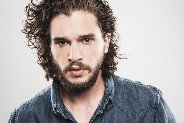 Обои Кит Харингтон, взгляд, Париж, лицо, рубаха, Kit Harington, актер, борода, фотосессия, крупный план, Francois Berthier, портрет, 2015