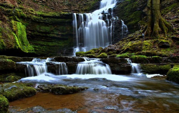 Обои Scaleber Force, Северный Йоркшир, каскад, Yorkshire Dales, водопад, Англия, England, Йоркшир-Дейлс, North Yorkshire