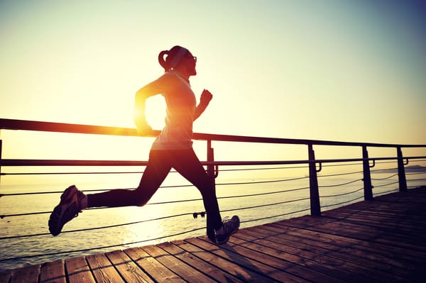 Обои training, evening, sportswear, running