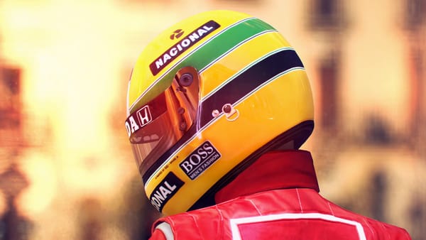 Обои Ayton Senna, Ferrari, шлем, экстремальный спорт, Gran Turismo 6, спины