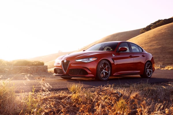 Обои Alfa Romeo, Giulia, Quadrifoglio, red, car