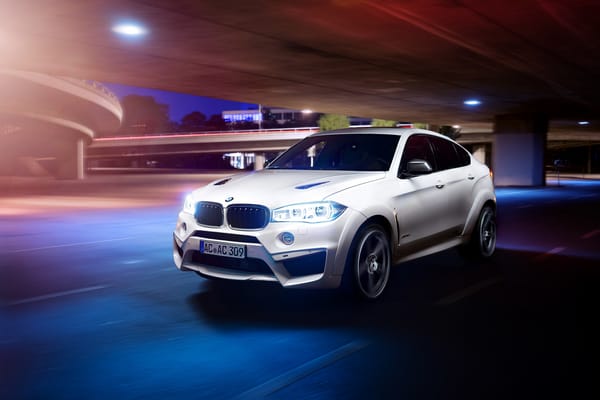 Обои bmw, x6, ac schnitzer, x6m, falcon, тюнинг, в движении