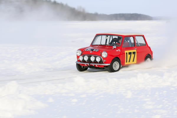 Обои Mini Cooper, Фары, Зима, Красный, Rally, MINI, Мини Купер, Снег