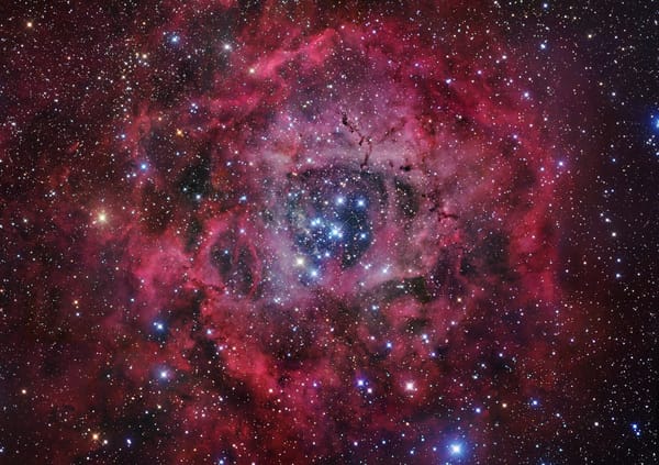 Обои Туманность, rosette nebula, звезды