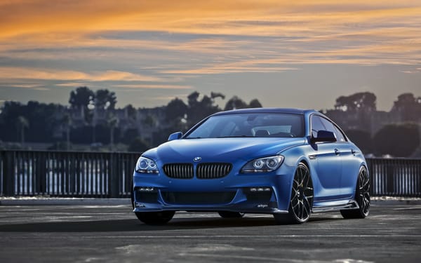 Обои BMW 640i, F06, car, Gran Coupe, Matte Blue
