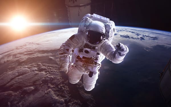 Обои astronauts, spacesuit, space