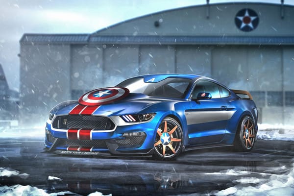 Обои Marvel, auto, супергерой, Марвел, Superheroes, Ford Mustang Shelby gt350r, Мустанг, Captain America, Форд, Капитан Америка, DC, авто