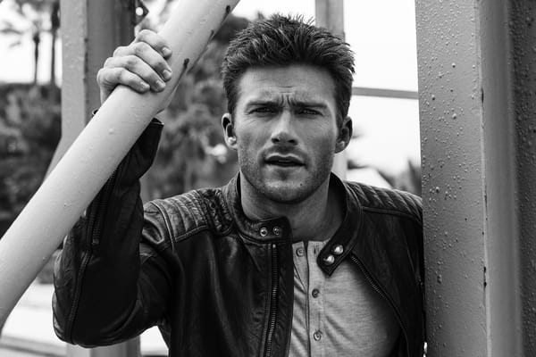 Обои Скотт Иствуд, The Gentlemans Journal, Philipp Mueller, Scott Eastwood, черно-белое, портрет, куртка, фотосессия, актер