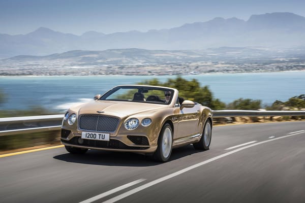 Обои автомобиль, машина, дорога, Continental GT, Convertible, 2016, Bentley, побережье
