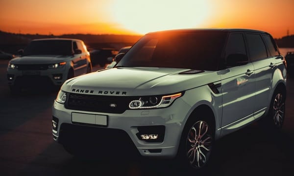 Обои Land Rover, Ленд Ровер, 2014, Range Rover Sport, закат