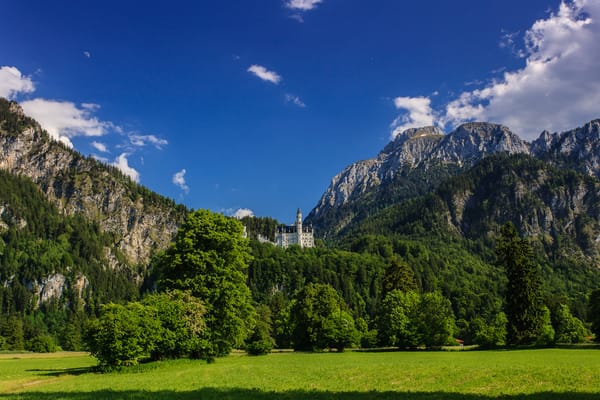 Обои замок нойшванштайн, neuschwanstein castle, bavaria, бавария, germany