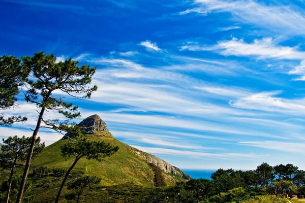 Обои lions head, south africa, вершина, природа, cape town, гора