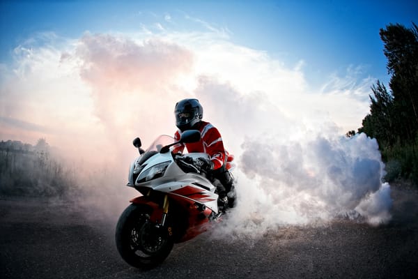 Обои дым, motorcycle, мотоцикл, smoke