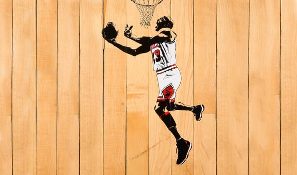 Обои майкл джордан, michael jordan, chicago bulls, мяч, белый, доски