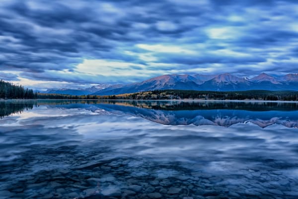 Обои alberta, канада, canada, jasper national park, pyramid lake, альберта, джаспер