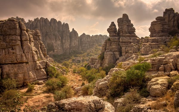 Обои Torcal Natural Park, облака, небо