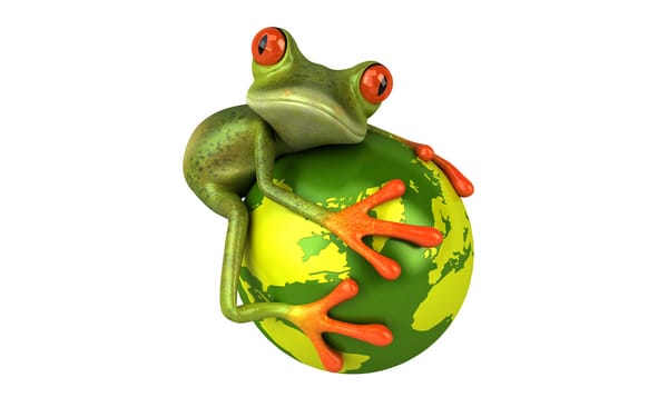 Обои планета, графика, взгляд, лягушка, free frog 3d