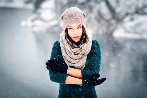 Обои Angelina Petrova, Ангелина Петрова, фотомодель, красива, позирует, Зима