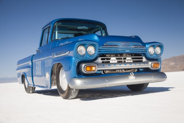 Обои Chevrolet Apache, blue, Chevrolet, desert, пикап