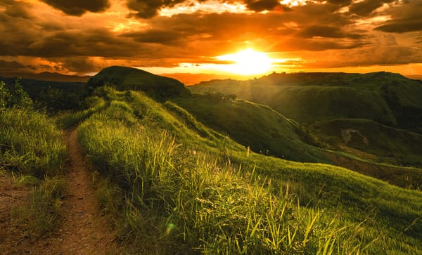 Обои Пейзаж Arakan, North, Philippines, Тропа, Облака, Природа, Cotabato, Трава