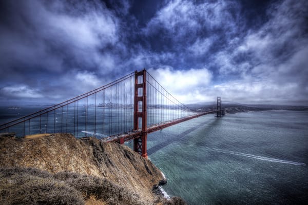 Обои Золотые Ворота, Golden Gate Bridge, California, мост
