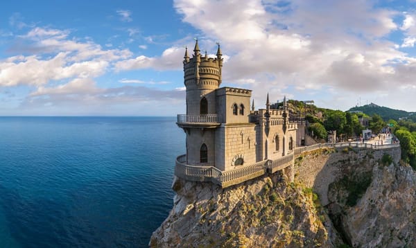 Обои море, замок, Ласточкино гнездо, Крым
