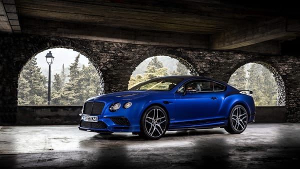 Обои Bentley, Continental, синий