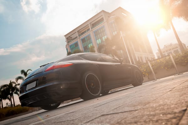 Обои Porsche Panamera, город, Porsche