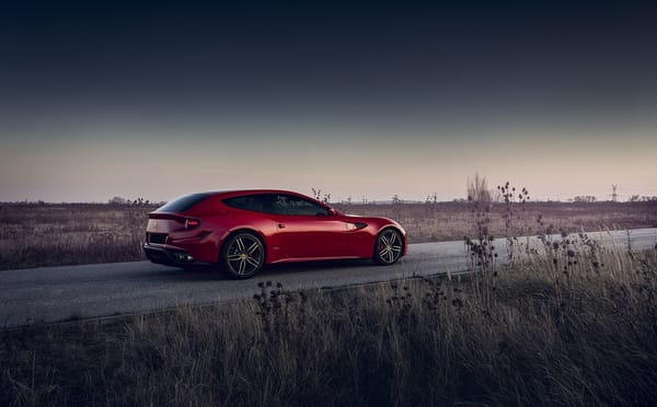 Обои martin cyprian, дорога, Ferrari