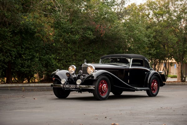 Обои Mercedes-Benz, Ретро, 1935, Cabriolet, Черный