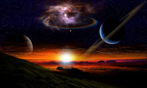 Обои ейзаж и космическое пространство, на закате