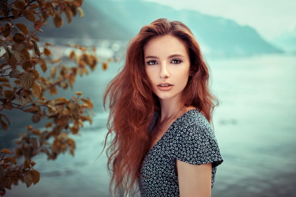 Обои девушка, красивая, модель, Lods Franck, фотограф, длинные волосы, портрет, взгляд