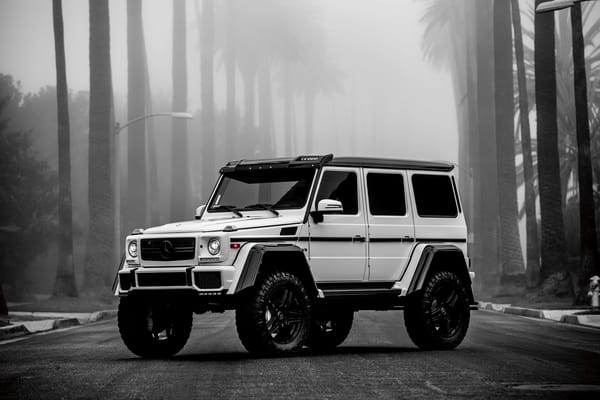 Обои Logan Paul, G Wagon, белый, Mercedes