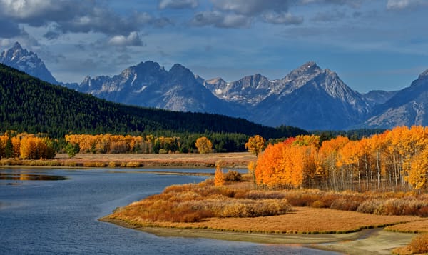 Обои Горы, Природа, Лес, Озеро, Пейзаж, Grand Teton, National Park