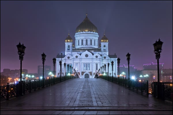 Обои москва, юрий дегтярёв, патриарший мост, собор христа спасителя