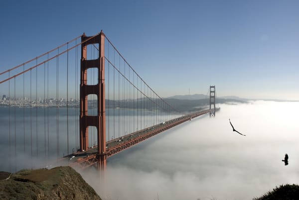 Обои bridge -sky -fog