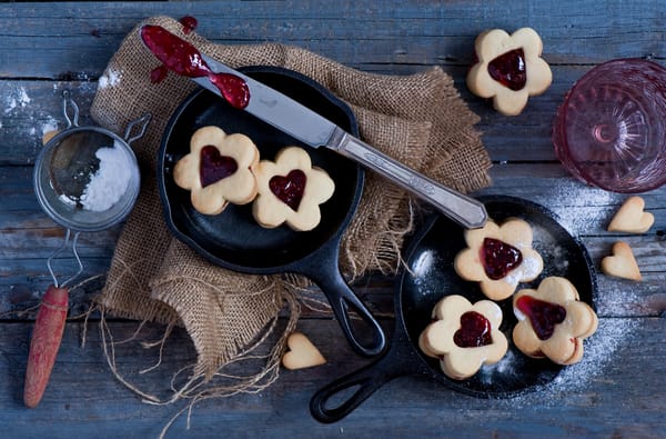Обои джем, выпечка, valentine cookies, печенье, anna verdina