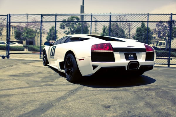 Обои cars, supercars, race car, lamborghini murcielago, lamborghini, white, murcielago, Auto